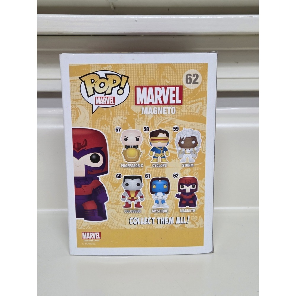 Funko POP Vinyl Marvel Magneto 62 X-Men Bobble-Head Figure - Picture 2 of 6